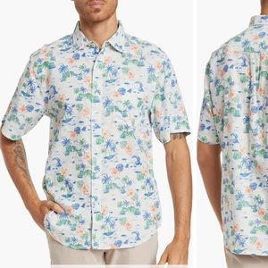 Tommy Bahama wave break aloha shirt